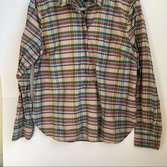 J. Crew Classic Fit Pullover Silk Cotton Shirt Size Medium - Picture 3 of 13